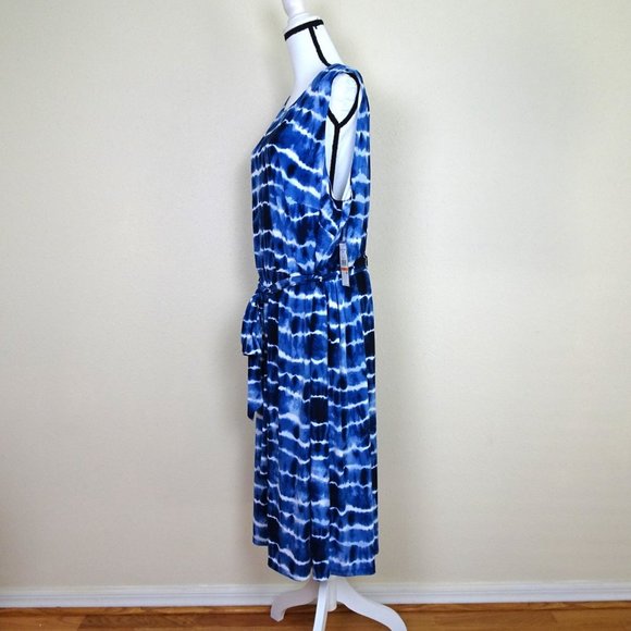 Jessica Howard Blue Tie-Dye Midi Dress - Picture 4 of 9